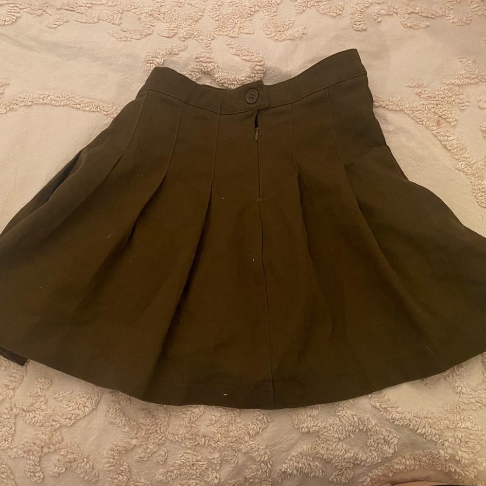 Pleated Brown Skirt